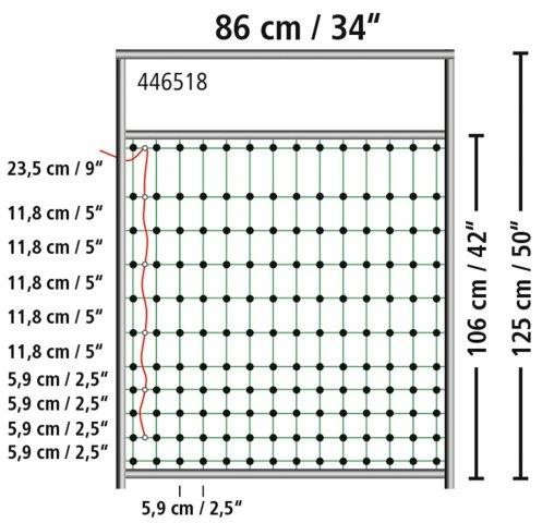 Tor für Netze von 95-125cm