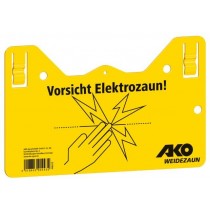 Warnschild - Vorsicht Elektrozaun!